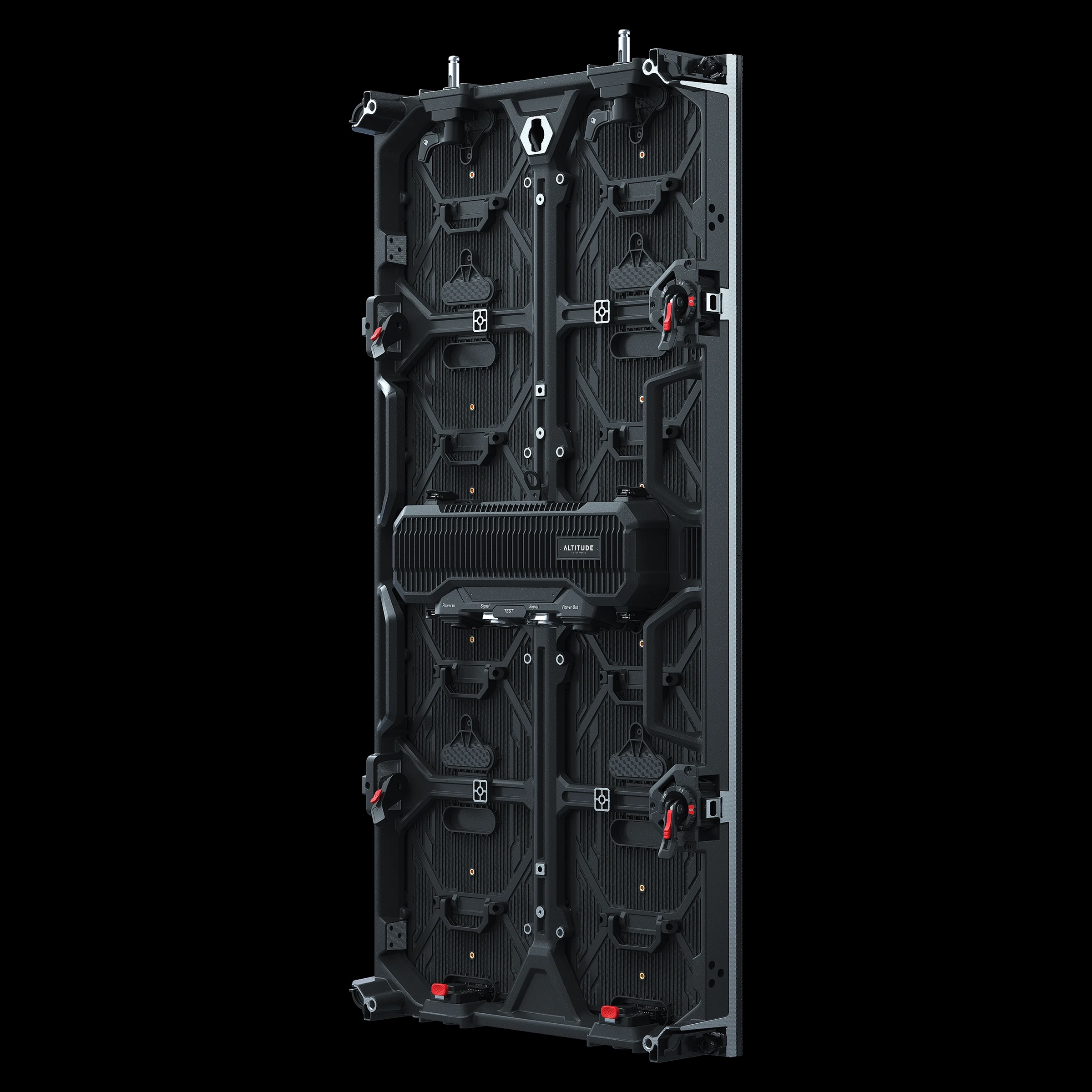Rear of a full-size Altitude APEX LED panel with its power box