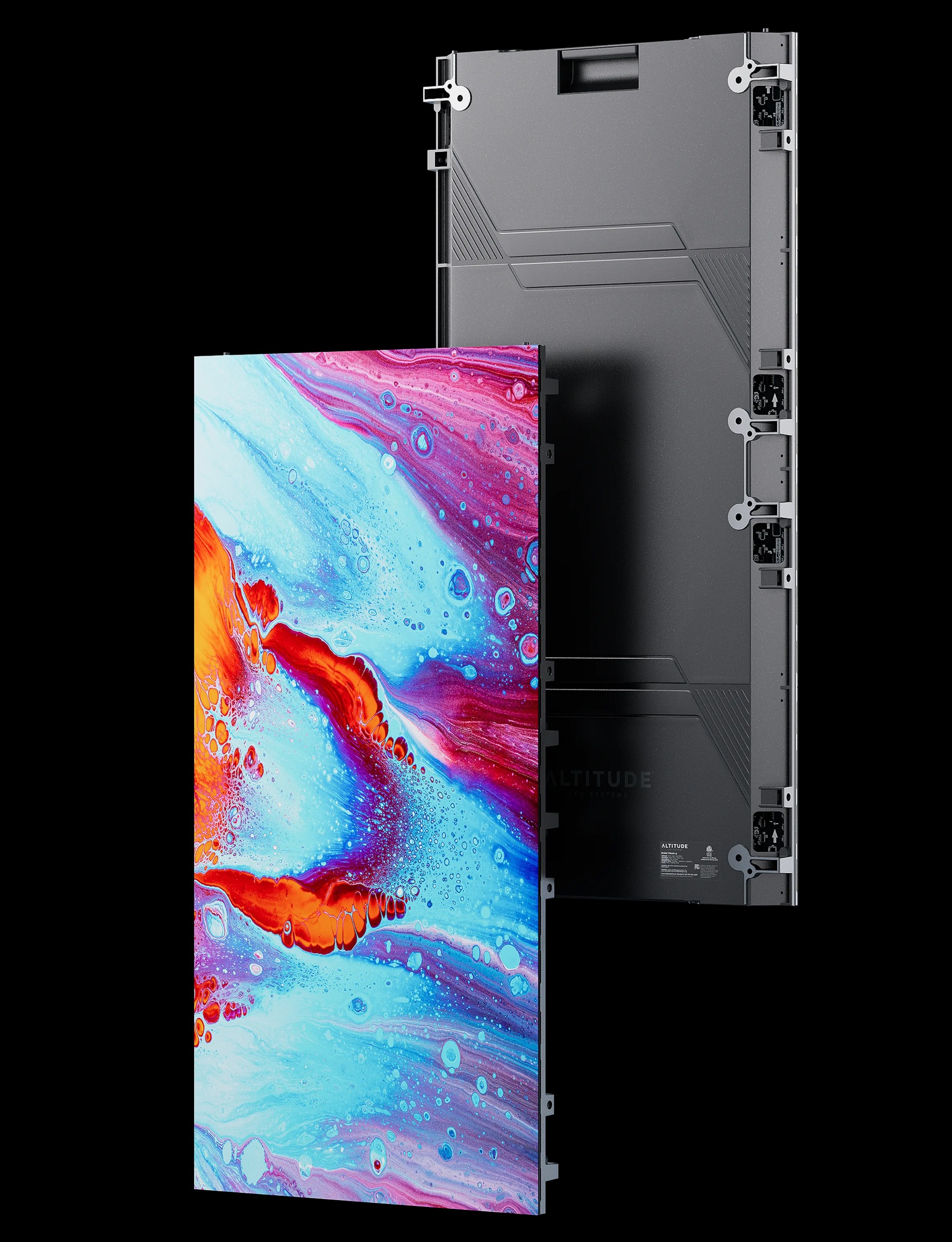 Altitude Cloud series LED panel shown front and back