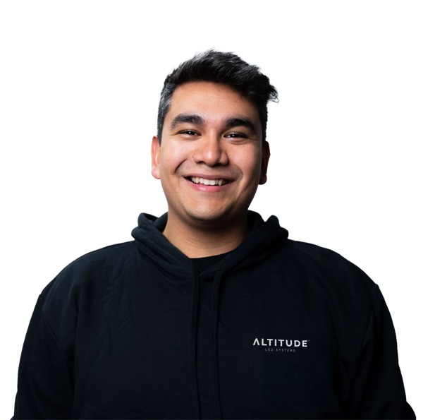 Eros Perez, install guidance, Altitude LED team