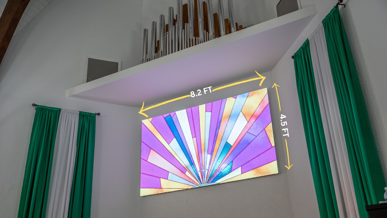 Small LED Screen Install for Churches
