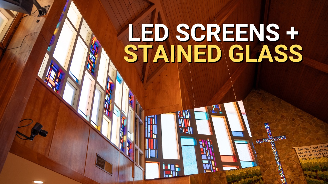 LED Screens in a Traditional Church